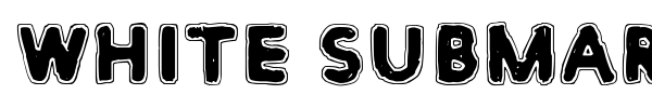 White Submarine font preview